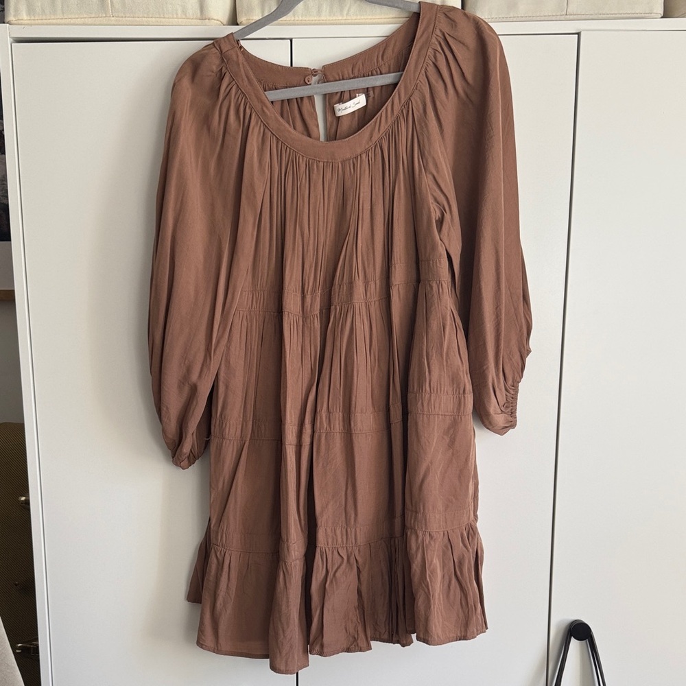 Brown Trapeze Women's Dress